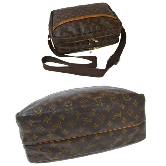 AUTHENTIC LOUIS VUITTON Reporter GM Crossbody Shoulder Bag Monogram Leather - Picture 5 of 8